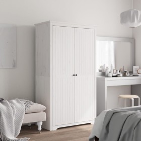 BODO solid white pine wood wardrobe 101x52x176.5 cm by vidaXL, Wardrobes - Ref: Foro24-355059, Price: 299,79 €, Discount: %