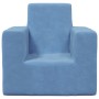 Soft blue plush sofa for children by vidaXL, Baby and Toddler Furniture - Ref: Foro24-341837, Price: 28,47 €, Discount: %