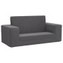 Anthracite Gray Soft Plush 2-Seater Children's Sofa by vidaXL, Baby and Toddler Furniture - Ref: Foro24-341829, Price: 51,45 ...