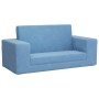 Blue soft plush 2-seater children's sofa bed by vidaXL, Baby and Toddler Furniture - Ref: Foro24-341831, Price: 49,34 €, Disc...