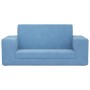 Blue soft plush 2-seater children's sofa bed by vidaXL, Baby and Toddler Furniture - Ref: Foro24-341831, Price: 49,34 €, Disc...