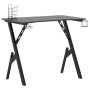 Gaming desk with Y-shaped legs black 90x60x75 cm by vidaXL, Desks - Ref: Foro24-325404, Price: 98,78 €, Discount: %