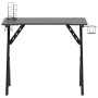 Gaming desk with Y-shaped legs black 90x60x75 cm by vidaXL, Desks - Ref: Foro24-325404, Price: 98,78 €, Discount: %