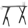 Gaming desk with Y-shaped legs black 90x60x75 cm by vidaXL, Desks - Ref: Foro24-325404, Price: 98,78 €, Discount: %