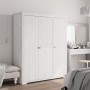 BODO solid white pine wood wardrobe 151.5x52x176.5 cm by vidaXL, Wardrobes - Ref: Foro24-355062, Price: 436,73 €, Discount: %