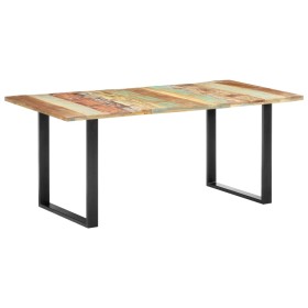 Mesa de comedor de madera maciza reciclada 180x90x76 cm de vidaXL, Mesas de cocina y de comedor - Ref: Foro24-285830, Precio:...