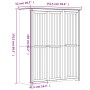 BODO solid white pine wood wardrobe 151.5x52x176.5 cm by vidaXL, Wardrobes - Ref: Foro24-355062, Price: 436,73 €, Discount: %