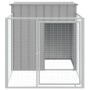 Caseta peroos corral acero galvanizado gris claro 110x201x110cm de vidaXL, Casetas para perros - Ref: Foro24-172358, Precio: ...