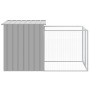 Caseta peroos corral acero galvanizado gris claro 110x201x110cm de vidaXL, Casetas para perros - Ref: Foro24-172358, Precio: ...