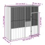 Anthracite gray galvanized steel bird cage 215x78x200 cm by vidaXL, Feet and bird cages - Ref: Foro24-172344, Price: 296,79 €...