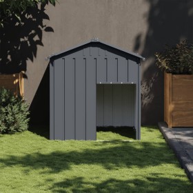 Dog kennel with gray galvanized steel roof 117x103x123cm by vidaXL, Dog kennels - Ref: Foro24-172349, Price: 123,27 €, Discou...