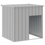 Caseta perros tejado acero galvanizado gris claro 110x103x109cm de vidaXL, Casetas para perros - Ref: Foro24-172356, Precio: ...