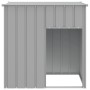 Caseta perros tejado acero galvanizado gris claro 110x103x109cm de vidaXL, Casetas para perros - Ref: Foro24-172356, Precio: ...