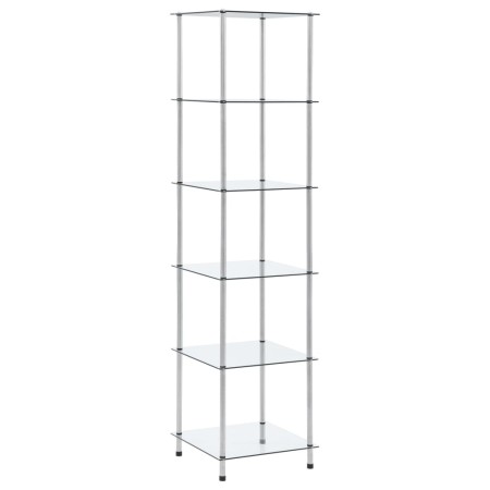 Shelving 6 levels transparent tempered glass 40x40x160 cm by vidaXL, Bookcases and shelves - Ref: Foro24-249507, Price: 69,54...