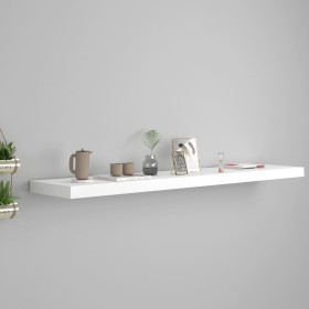 White MDF floating wall shelf 120x23.5x3.8 cm by vidaXL, Shelves and shelves - Ref: Foro24-323820, Price: 29,89 €, Discount: %