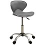 323678 Salon Spa Stool Grey Faux Leather by vidaXL, Hairdressing chairs - Ref: Foro24-323678, Price: 79,75 €, Discount: %