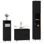 Black plywood 3-piece bathroom furniture set by vidaXL, Bathroom furniture - Ref: Foro24-3190214, Price: 178,41 €, Discount: %