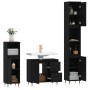 Black plywood 3-piece bathroom furniture set by vidaXL, Bathroom furniture - Ref: Foro24-3190214, Price: 178,41 €, Discount: %