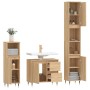 Sonoma oak plywood 3-piece bathroom furniture set by vidaXL, Bathroom furniture - Ref: Foro24-3190216, Price: 208,66 €, Disco...