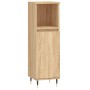 Sonoma oak plywood 3-piece bathroom furniture set by vidaXL, Bathroom furniture - Ref: Foro24-3190216, Price: 208,66 €, Disco...