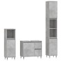 Set muebles de baño 2 piezas madera contrachapada gris hormigón de vidaXL, Muebles de baño - Ref: Foro24-3190217, Precio: 188...