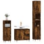 Set de muebles baño 3 pzas madera contrachapada roble ahumado de vidaXL, Muebles de baño - Ref: Foro24-3190218, Precio: 193,2...