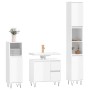 Set muebles de baño 3 piezas madera contrachapada blanco brillo de vidaXL, Muebles de baño - Ref: Foro24-3190223, Precio: 233...