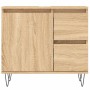 3-piece bathroom furniture set made of Sonoma oak plywood. by vidaXL, Bathroom furniture - Ref: Foro24-3190224, Price: 227,49...