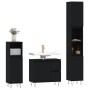 Black plywood 3-piece bathroom furniture set by vidaXL, Bathroom furniture - Ref: Foro24-3190222, Price: 174,60 €, Discount: %