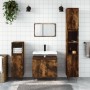 3-piece bathroom furniture set smoked oak plywood by vidaXL, Bathroom furniture - Ref: Foro24-3190226, Price: 179,36 €, Disco...