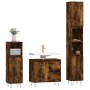 Set de muebles baño 3 pzas madera contrachapada roble ahumado de vidaXL, Muebles de baño - Ref: Foro24-3190226, Precio: 179,3...