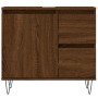 3-piece bathroom furniture set in brown oak plywood by vidaXL, Bathroom furniture - Ref: Foro24-3190228, Price: 194,93 €, Dis...