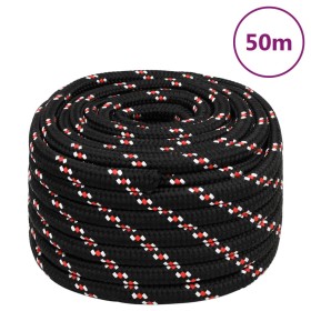 Black polypropylene boat rope 20 mm 50 m by vidaXL, Ropes and metal cords - Ref: Foro24-152368, Price: 76,99 €, Discount: %