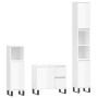 Set muebles de baño 3 piezas madera contrachapada blanco brillo de vidaXL, Muebles de baño - Ref: Foro24-3190231, Precio: 232...