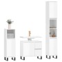 Set muebles de baño 3 piezas madera contrachapada blanco brillo de vidaXL, Muebles de baño - Ref: Foro24-3190231, Precio: 232...