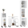 Set muebles de baño 3 piezas madera contrachapada blanco brillo de vidaXL, Muebles de baño - Ref: Foro24-3190231, Precio: 232...