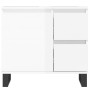 Set muebles de baño 3 piezas madera contrachapada blanco brillo de vidaXL, Muebles de baño - Ref: Foro24-3190231, Precio: 232...