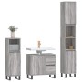 Sonoma gray plywood 3-piece bathroom furniture set by vidaXL, Bathroom furniture - Ref: Foro24-3190235, Price: 199,08 €, Disc...