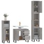 Sonoma gray plywood 3-piece bathroom furniture set by vidaXL, Bathroom furniture - Ref: Foro24-3190235, Price: 199,08 €, Disc...