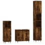 3-piece bathroom furniture set smoked oak plywood by vidaXL, Bathroom furniture - Ref: Foro24-3190272, Price: 186,99 €, Disco...