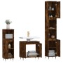 Set de muebles baño 3 pzas madera contrachapada roble ahumado de vidaXL, Muebles de baño - Ref: Foro24-3190272, Precio: 172,6...