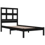 Estructura de cama madera maciza individual negra 75x190 cm de vidaXL, Camas y somieres - Ref: Foro24-3104442, Precio: 108,02...