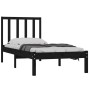 Estructura de cama madera maciza de pino negro 75x190 cm de vidaXL, Camas y somieres - Ref: Foro24-3105035, Precio: 113,15 €,...