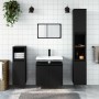 Black plywood 3-piece bathroom furniture set by vidaXL, Bathroom furniture - Ref: Foro24-3190276, Price: 167,22 €, Discount: %