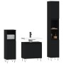 Black plywood 3-piece bathroom furniture set by vidaXL, Bathroom furniture - Ref: Foro24-3190276, Price: 167,22 €, Discount: %