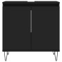 Black plywood 3-piece bathroom furniture set by vidaXL, Bathroom furniture - Ref: Foro24-3190276, Price: 167,22 €, Discount: %