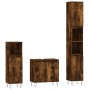 3-piece bathroom furniture set smoked oak plywood by vidaXL, Bathroom furniture - Ref: Foro24-3190280, Price: 179,99 €, Disco...