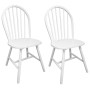 Dining chairs, 2 units, solid rubberwood, white. by vidaXL, dining chairs - Ref: Foro24-242026, Price: 165,99 €, Discount: %