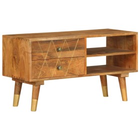 Solid mango wood TV cabinet 85x35x47 cm by vidaXL, TV Furniture - Ref: Foro24-285855, Price: 182,99 €, Discount: %