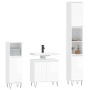 Set muebles de baño 3 piezas madera contrachapada blanco brillo de vidaXL, Muebles de baño - Ref: Foro24-3190277, Precio: 190...